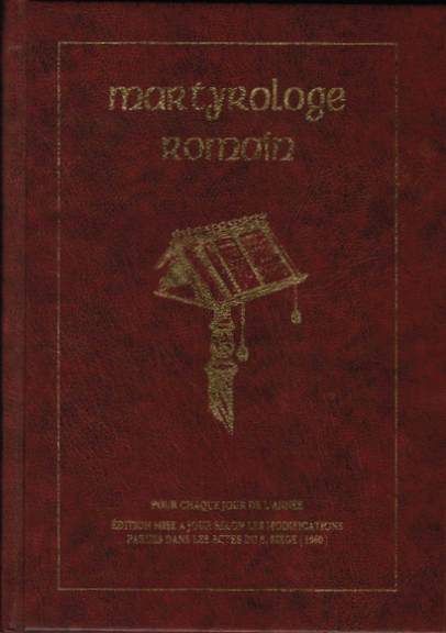 Martyrologe romain (édition de 1959)