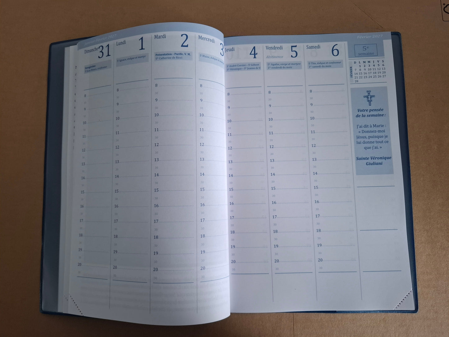 Agenda de bureau Clovis 2027