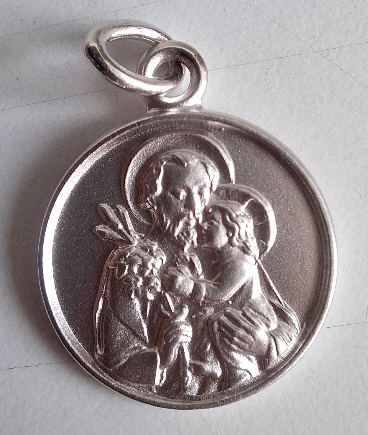 Médaille de saint Joseph - Argent - 17 mm