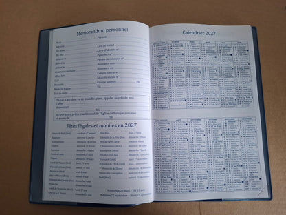 Agenda de bureau Clovis 2027