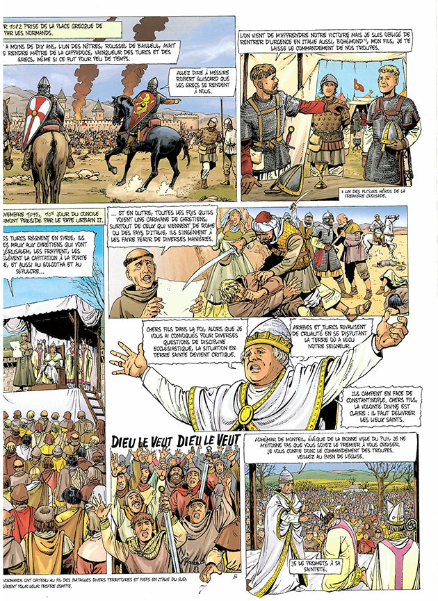 Avec les croisés - Tome 1 : des origines à l'an 1162 (BD)
