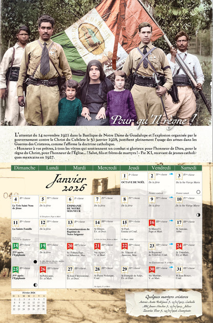 Calendrier liturgique 2026