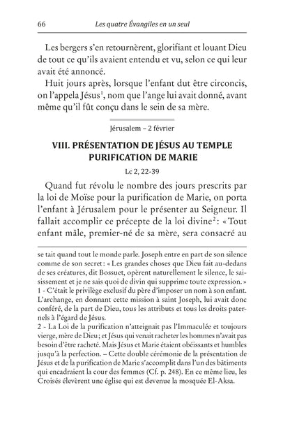 Les quatre Evangiles en un seul (Chanoine Weber)