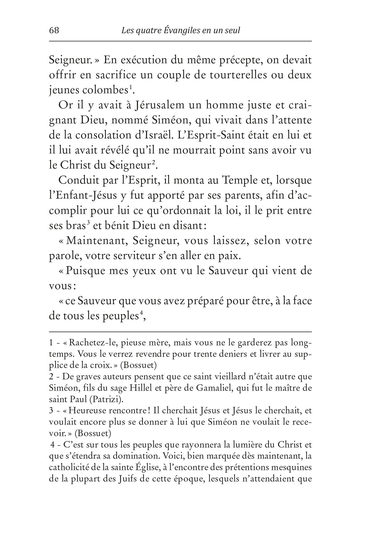 Les quatre Evangiles en un seul (Chanoine Weber)
